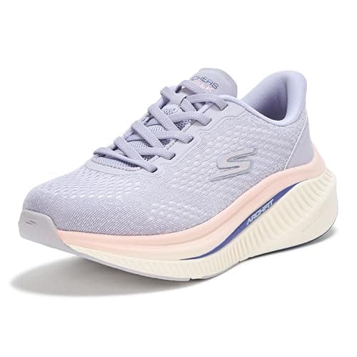 Skechers Women's Max Cushioning Arch Fit Roslyn Sneaker, Lavender, 5