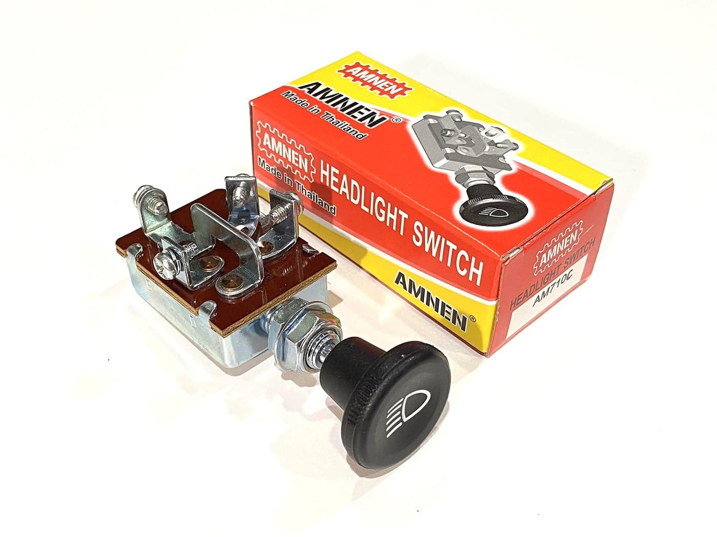 AMNEN Universal 2-Position Push Button Headlight Switch AM-710C