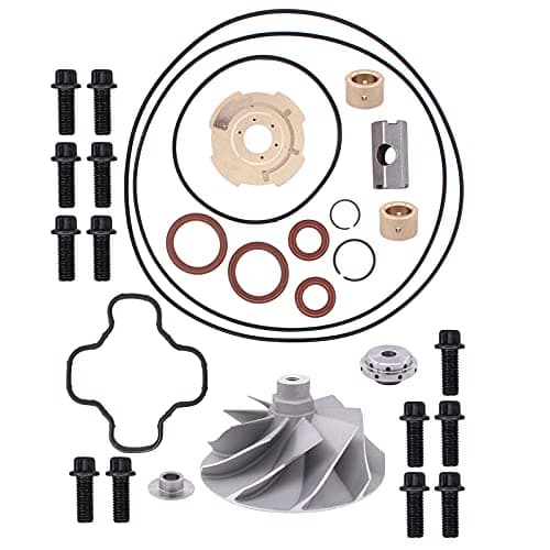 NewYall Powerstroke Diesel Turbo Turbocharger Compressor Wicked Vane Wheel Gasket Rebuild Kit for Ford Powerstroke Turbo 7.3L 1999.5-2003