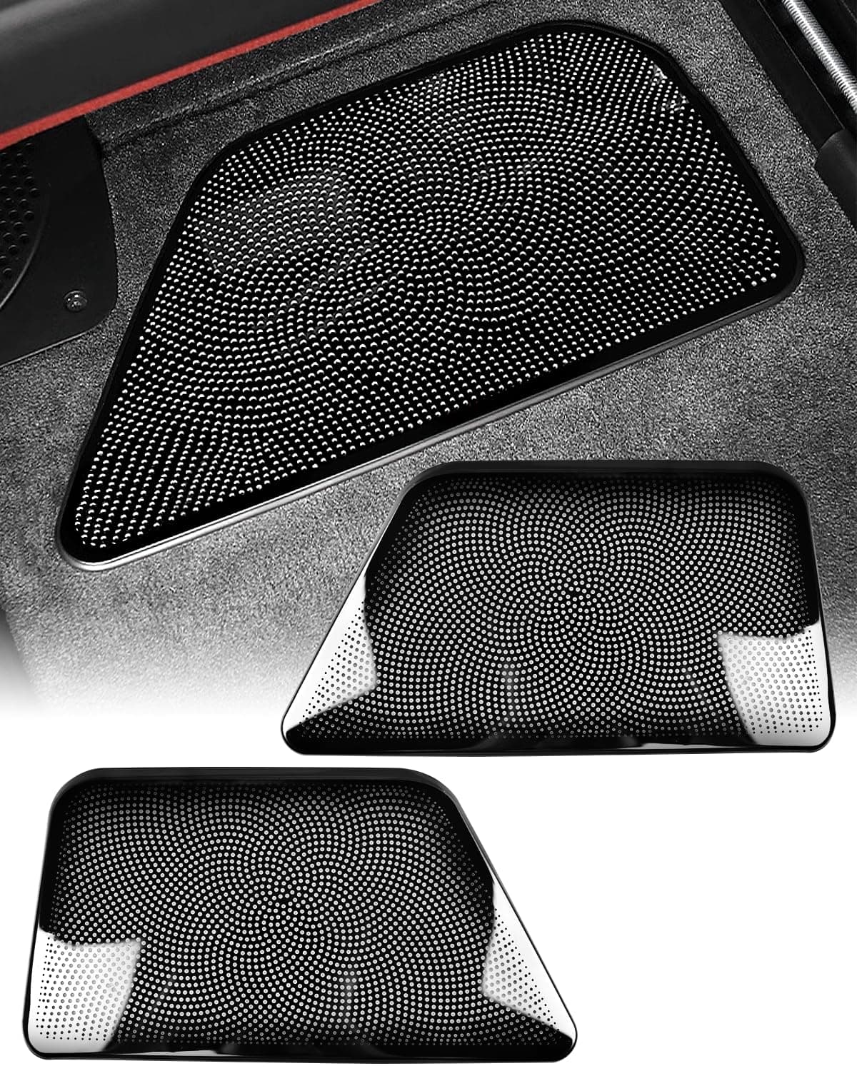 Black Stainless steel Car Seat Under Air Conditioning Outlet Vent Protection Cover Trim Compatible with BMW iX xDrive40 xDrive50 M60 2022 2025 Interior Accessories Prevent Trash From Falling