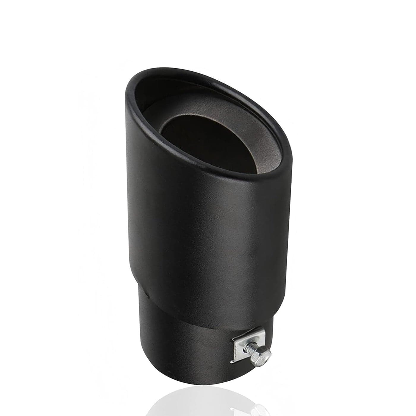 dawfall 1 PC Pack1 Stainless Steel Exhaust Tip Straight Type Tailpipe Muffler Tip Automobile Modification Supplies Universal for Most Cars Trucks and Vans Black Straight