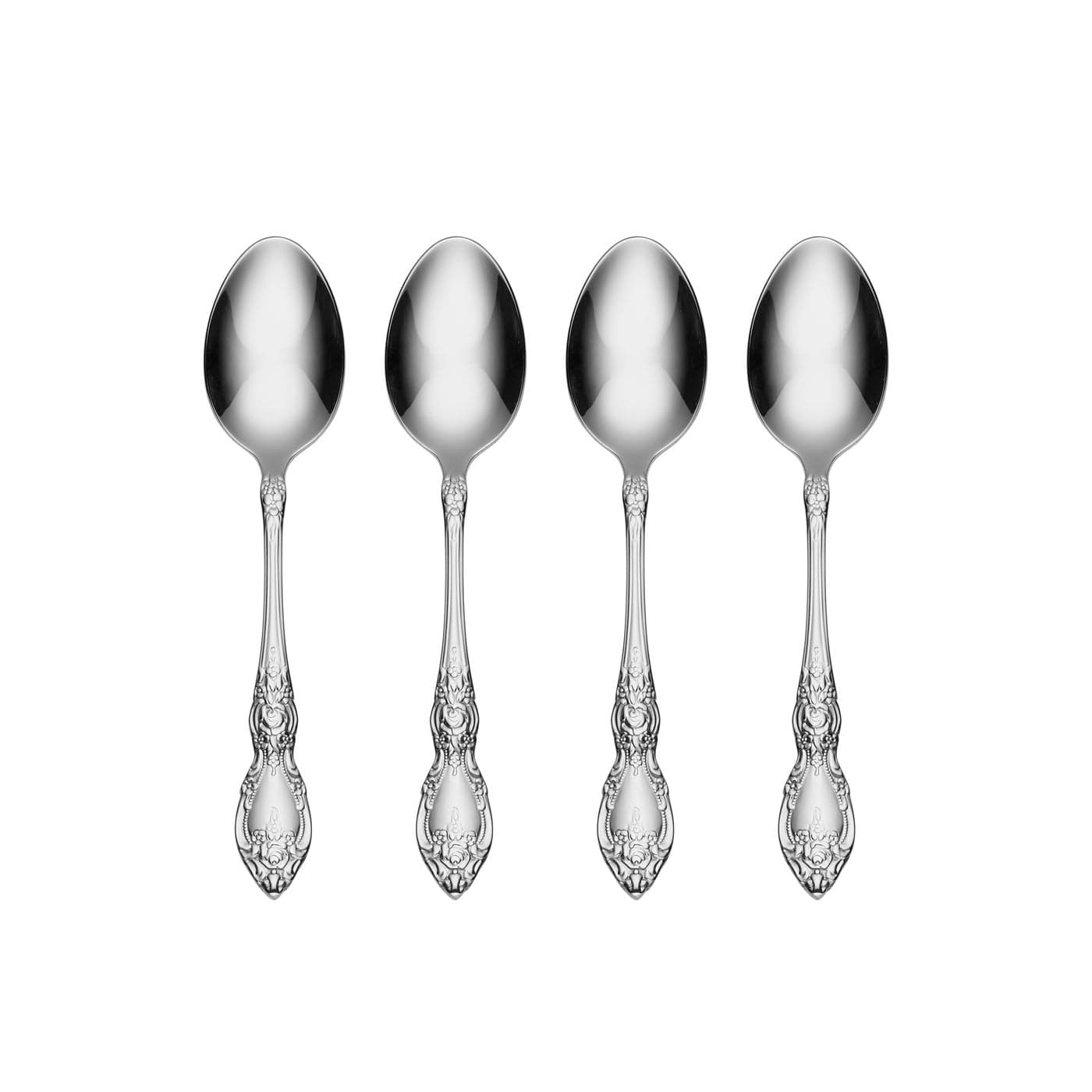 Oneida 2285004E Wordsworth Everyday Flatware Teaspoons Set Of 4 180 Stainless Steel 593 L x 13 W