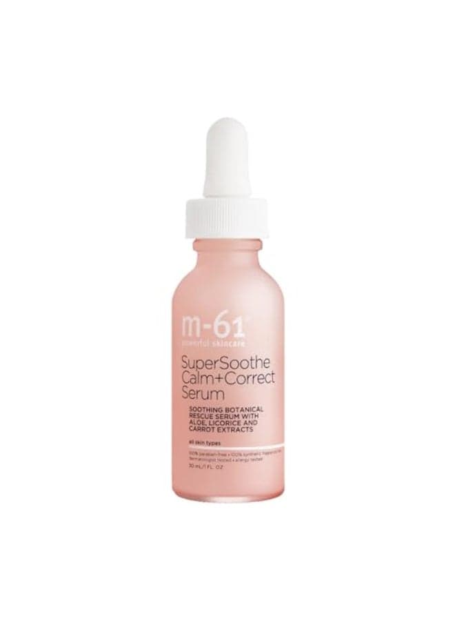 m61 SuperSoothe CalmCorrect Serum Soothing Botanical Rescue Serum To Calm Skin Hydrate and Reduce Redness For Sensitive Skin 1 Fl Oz