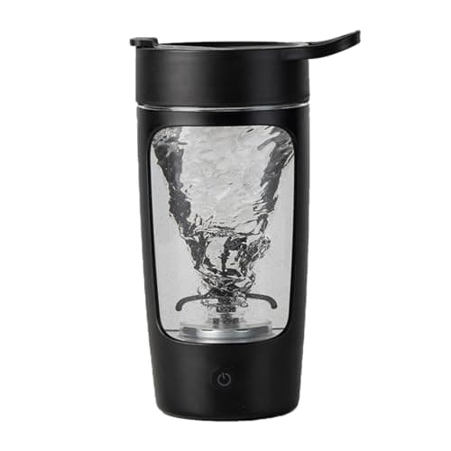 daasigwaa Electric Shaker Bottle, Blender Bottles For Protein Mixes, | Tritan | BPA Free| Portable Mixer Cup, Rechargeable Shake Cups And Meal Replacement Shakes, 22 oz(Black)