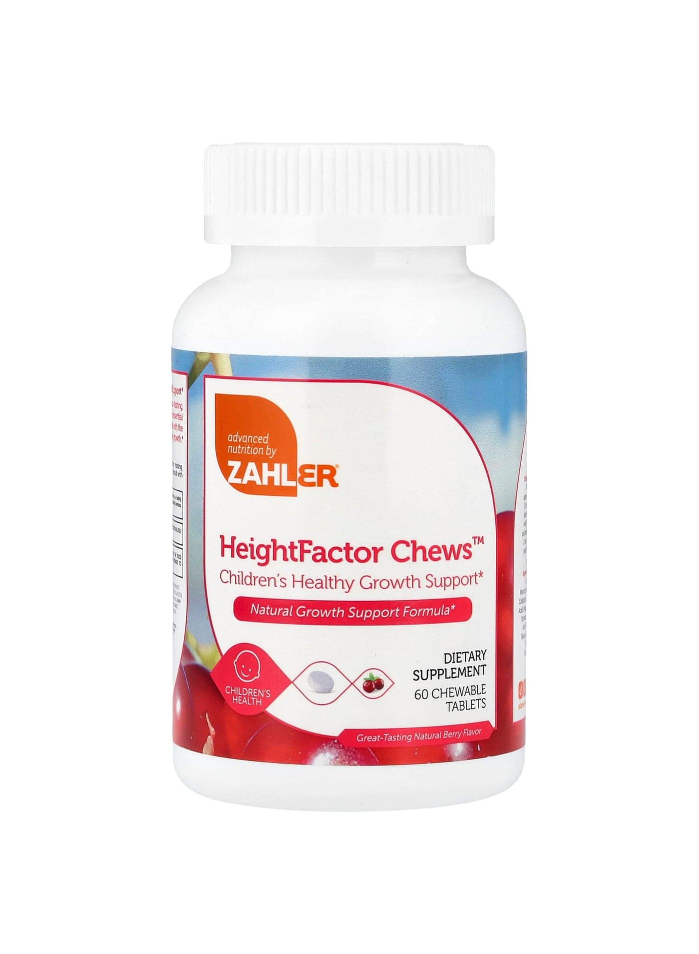 HeightFactor Chews™, Natural Berry, 60 Chewable Tablets
