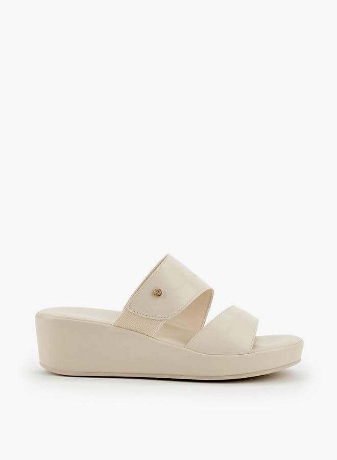 Women Textured Wedge Heel Sandals — 37