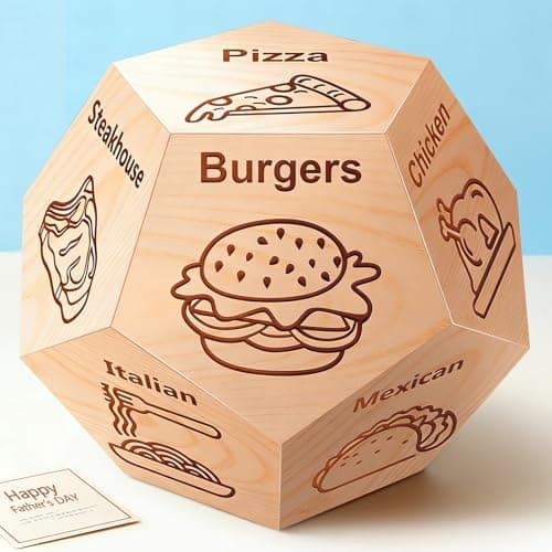 Husband Dad Gifts for Fathers Day Winzwon Date Night Food Decision Dice Anniversary Birthday Wedding Couples Gifts for Teens Him Women Boyfriend Girlfriend