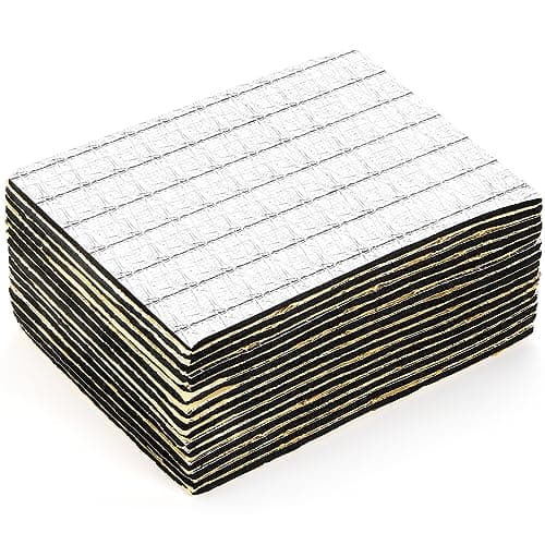 Hedume 394 mil 16 sqft Car Sound Deadening Mat, 15 Piece 15.7″x 9.8″ Car Sound Deadener, 10mm Thick Butyl Automotive Sound Deadener, Audio Noise Insulation and Dampening