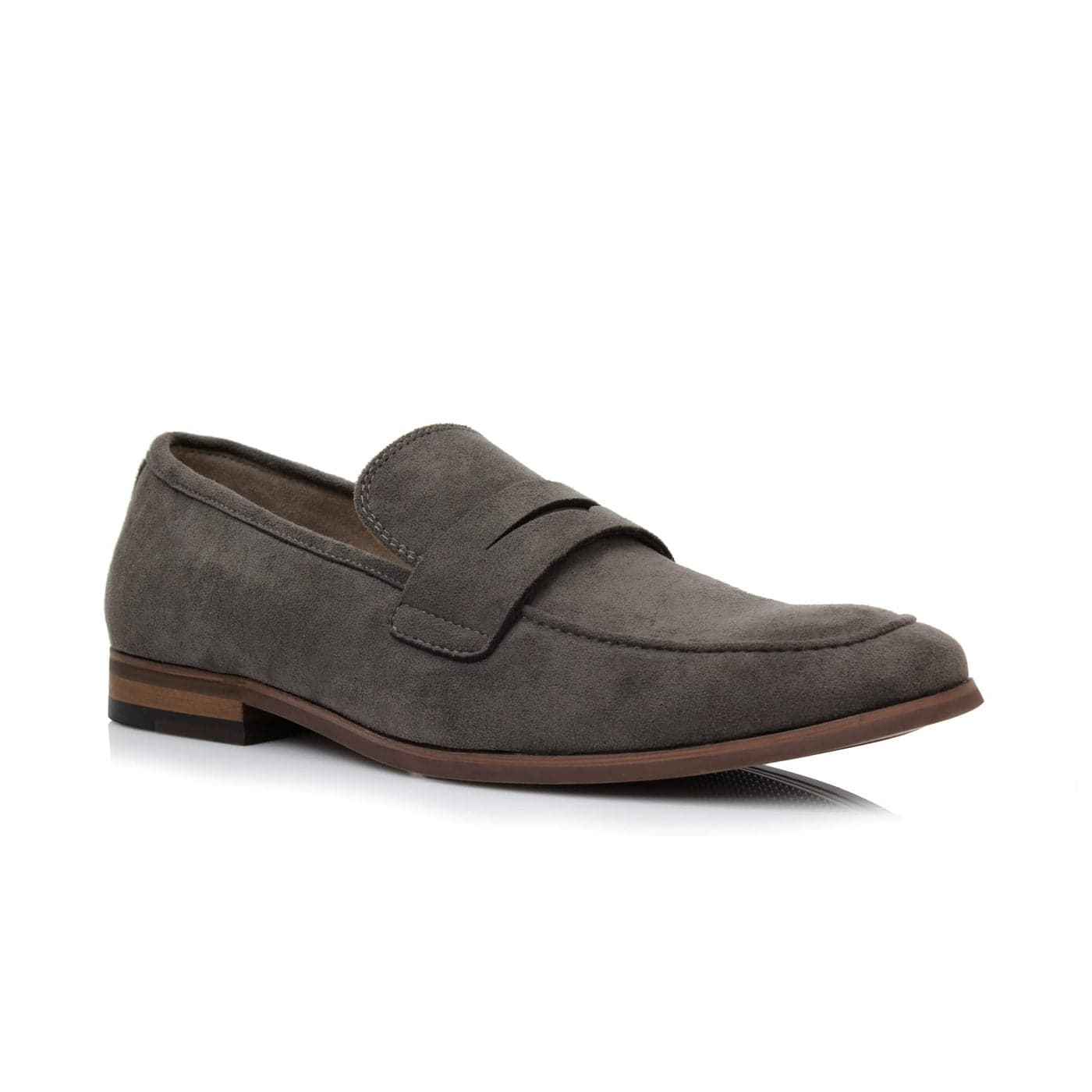 Ferro Aldo Dylan MFA19671 Classic MocToe Penny Loafers for Men Fossil Grey 95