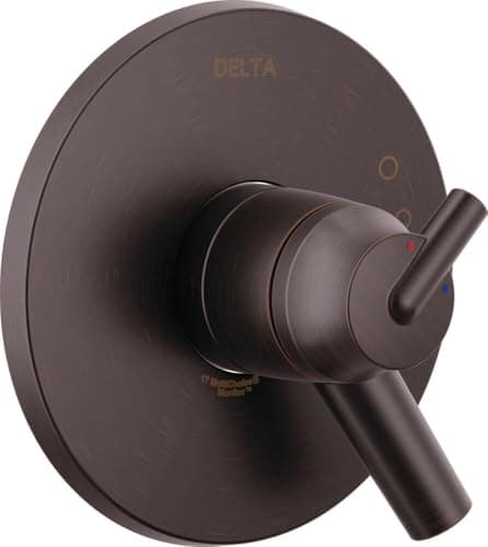 Delta Trinsic 17 Series DualFunction Valve Trim Kit Oil Rubbed Bronze 2 Handle Set for Shower Faucet System Venetian Bronze T17059RB Valve Not Included