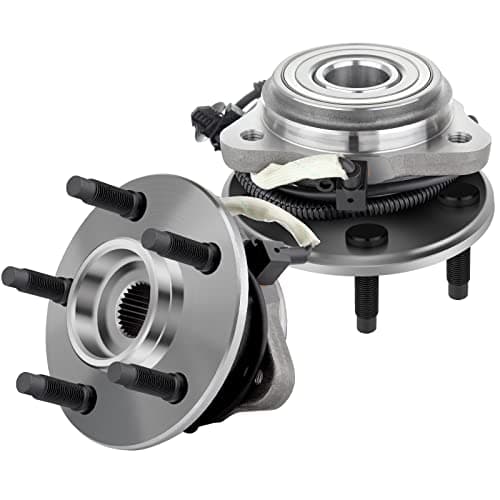 ECCPP New Front Wheel Hub Bearing Assembly 515003 fit for Ford Explorer (Sport Trac) Ranger, Mercury Mountaineer, Mazda B3000 B4000 4WD w/ABS 5 Lug 3 Flange Bolt 2pcs