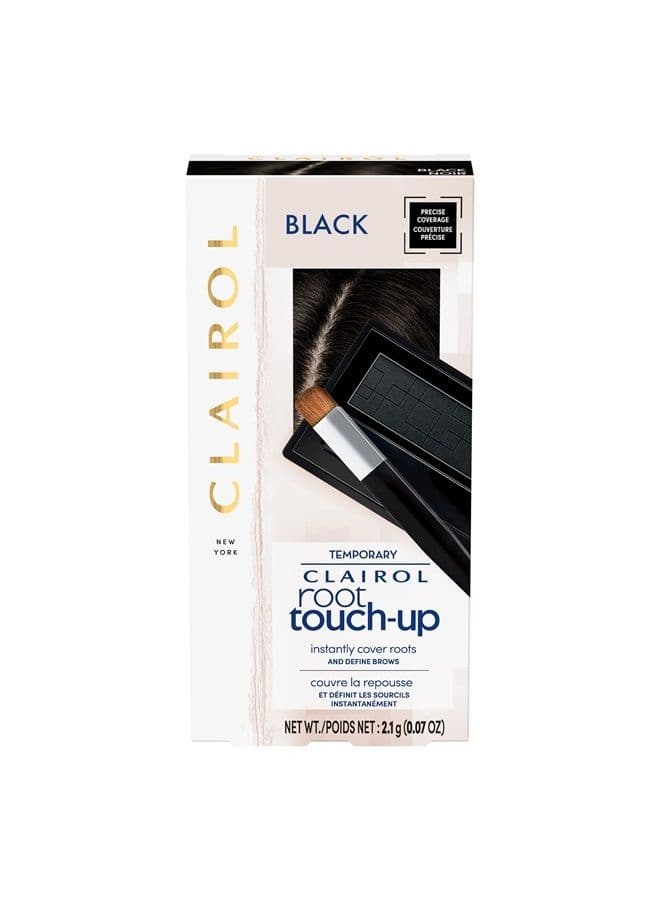 Root Touch-Up Temporary Concealing Powder, Black Hair Color, Pack of 1