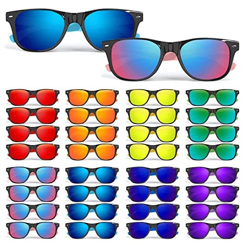 Kids Sunglasses Bulk for Ages 35 48 812 Adults 32 Pack Party Favors Neon Sunglasses with UV400 Protection Great Gift for Birthday Supplies Beach Summer Pool Party Goody Bag for Boys Girls