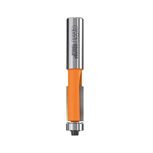CMT 80662711 Flush Trim bit 12Inch Shank 1Inch Cutting Length CarbideTippedOrange