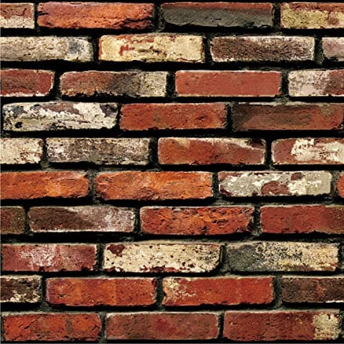 JAAMSO ROYALS Brown Brick Wall Papers for Home, Brick Wallpaper, Home Wallpaper, Bricks Wallpaper for Wall, House Wallpaper, Home Walpaper, Stick Wallpapers for Walls (200 CM X 45 CM)