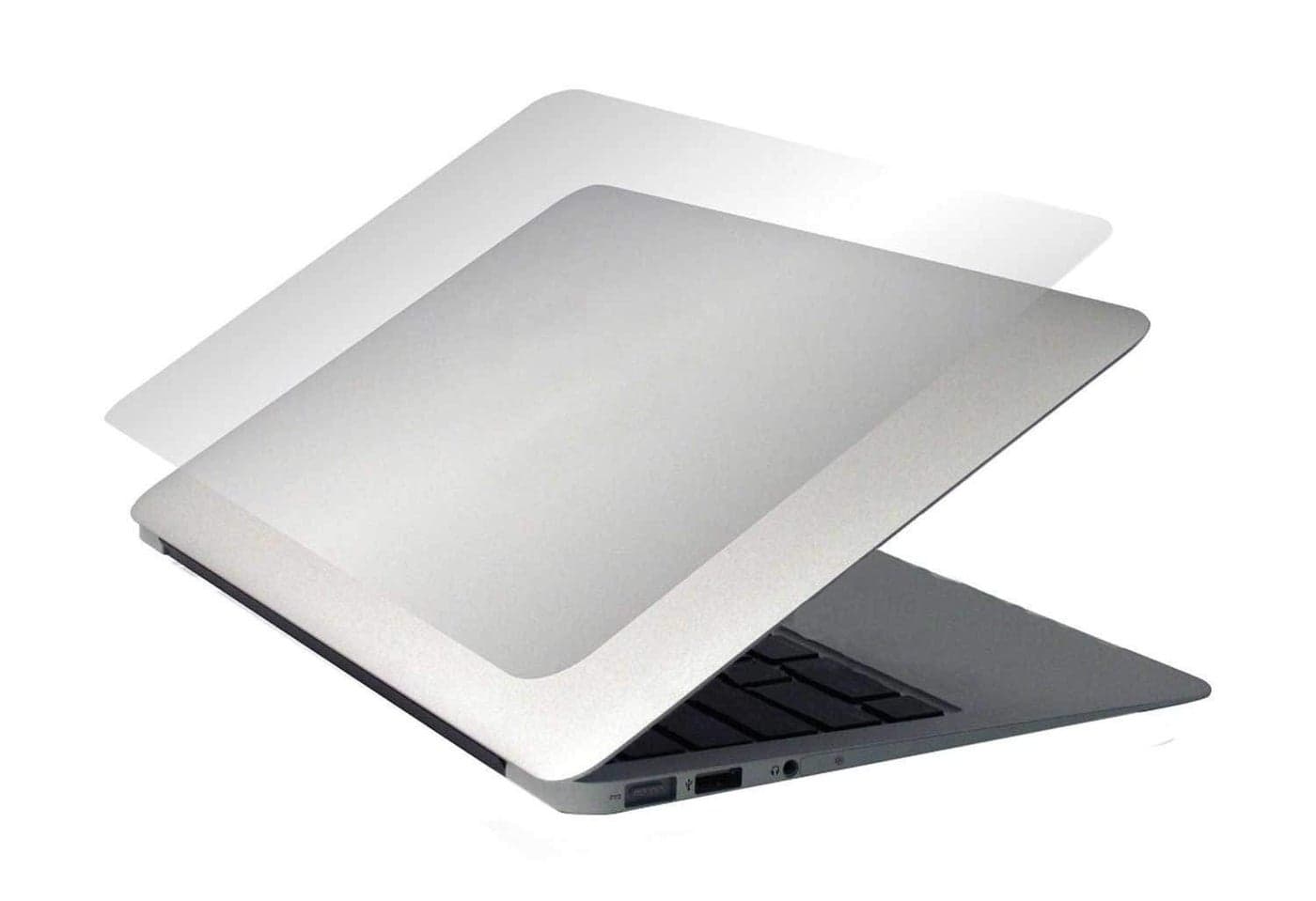 Saco Matte Finish Vinyl Laptop Skins Compatible for 2022 MacBook Air 13.6 Inch A2681 M2 Chip Laptop Top Guard - Clear