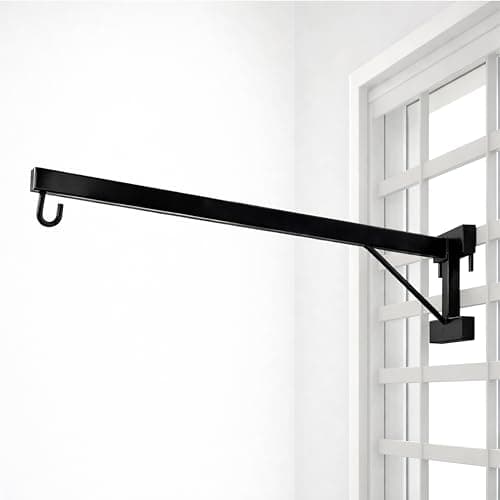 beetot Baby Window Cradle Hanger Metal Rod | Weight Support Up to 20Kg | Black (Traditional, 80cm)