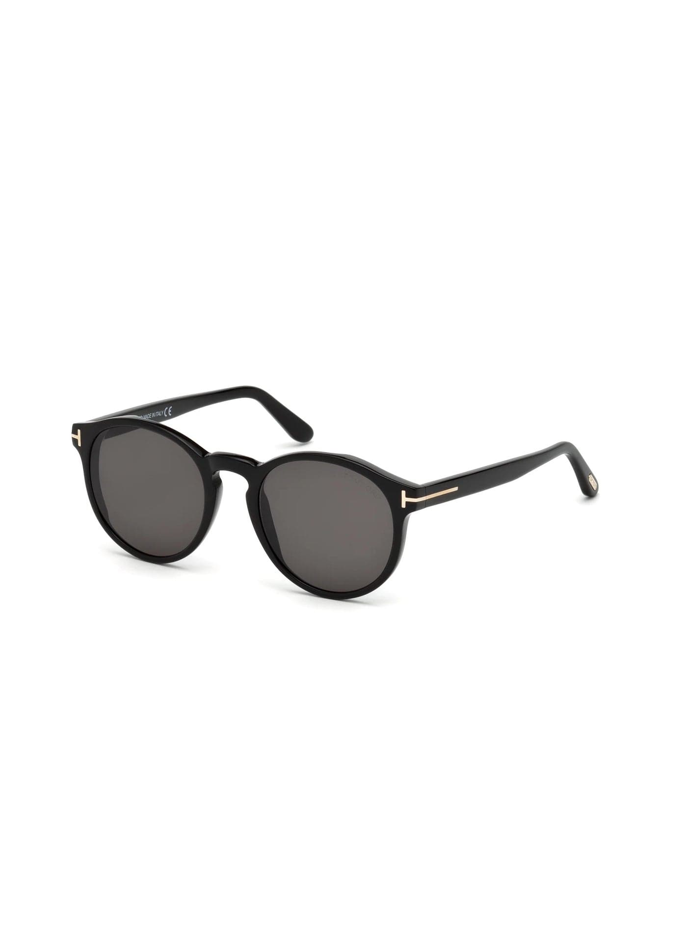 Tom Ford Ian-02 FT0591 01A Unisex's Full Rim Round Sunglasses