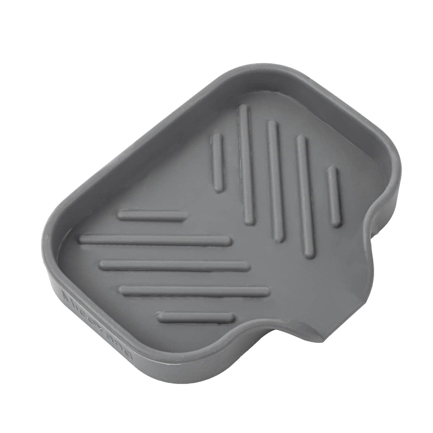 MicoYang Silicone Bathroom Soap Dishes with Drain SpoutBathroom and Kitchen Sink OrganizerSponge HolderDish Soap TrayPerfect for DispenserScrubberBottleCup on Sink or CounterGrey 4932
