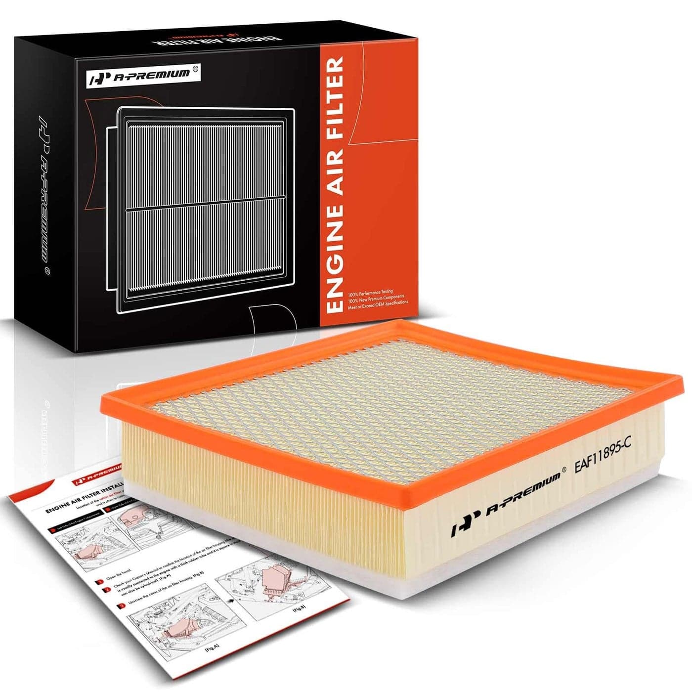 APremium Engine Air Filter Compatible with Toyota Models Sequoia 20142022 Tacoma 20162023 Tundra 20132021 35L 40L 46L 57L Replace 178010P100