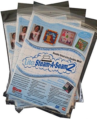 Bulk Buy: Warm Company (3-Pack) Lite Steam A Seam 2 Double Stick Fusible Web 9in. x 12in. Sheets 5/Pkg 5417