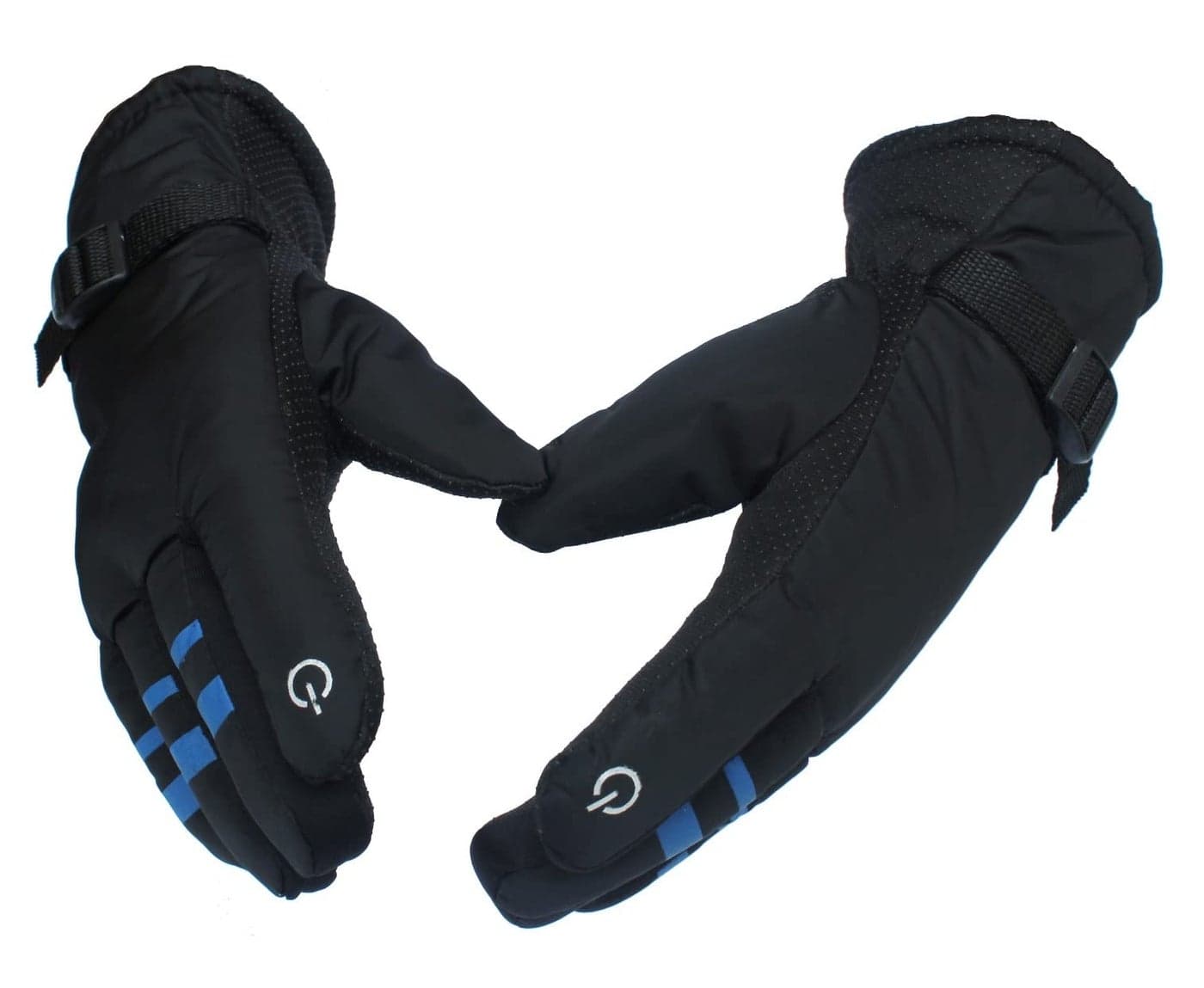 Alexvyan Black Anti Slip Snow and Wind Proof Soft Warm Winter Gloves for Riding, Cycling, Byke, Bike, Motorcycle for Men Boy Gents - Universal Size (Black with Red Print)