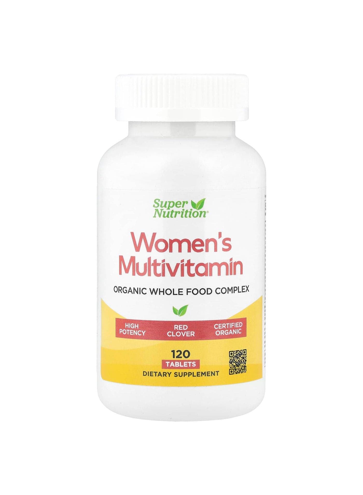 Organic Whole Food Women's Multivitamin with Vitamin A, Organic Amla Extract, Organic Sunflower Extract, and Organic Moringa Extract , 120 Tablets
