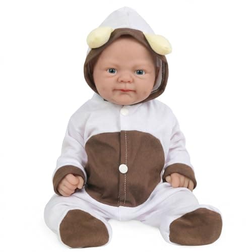 Vollence 14 inch Silicone Baby Dolls Girl Weighted 357 lbNOT VinylSilicone Full Body Reborn Lifelike Realistic Real Life Newborn Soft Babies with Feeding Accessories Gift Box for Kids Age 3