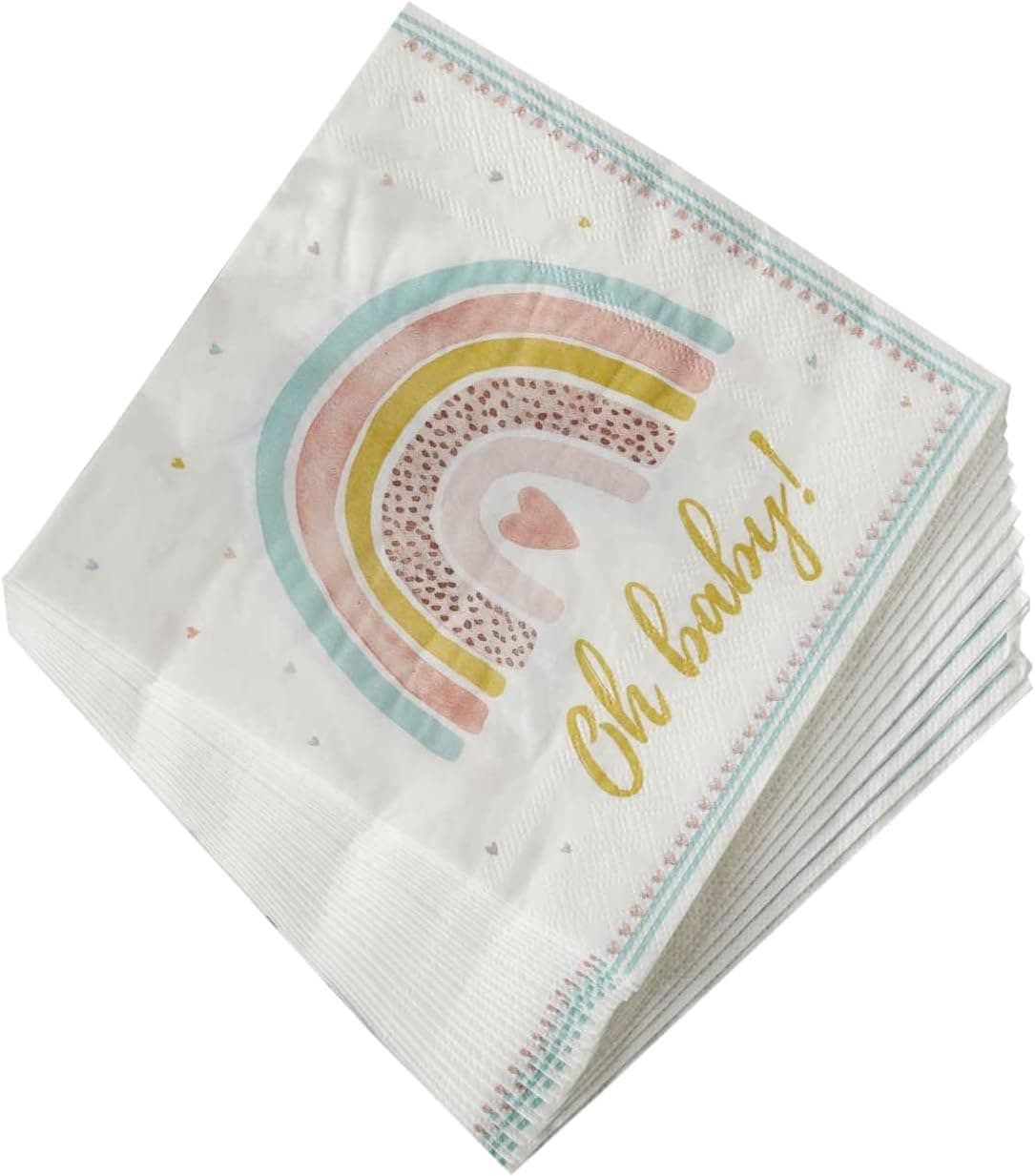 Kate Aspen Boho Rainbow Baby Shower Decorations One Size Napkins