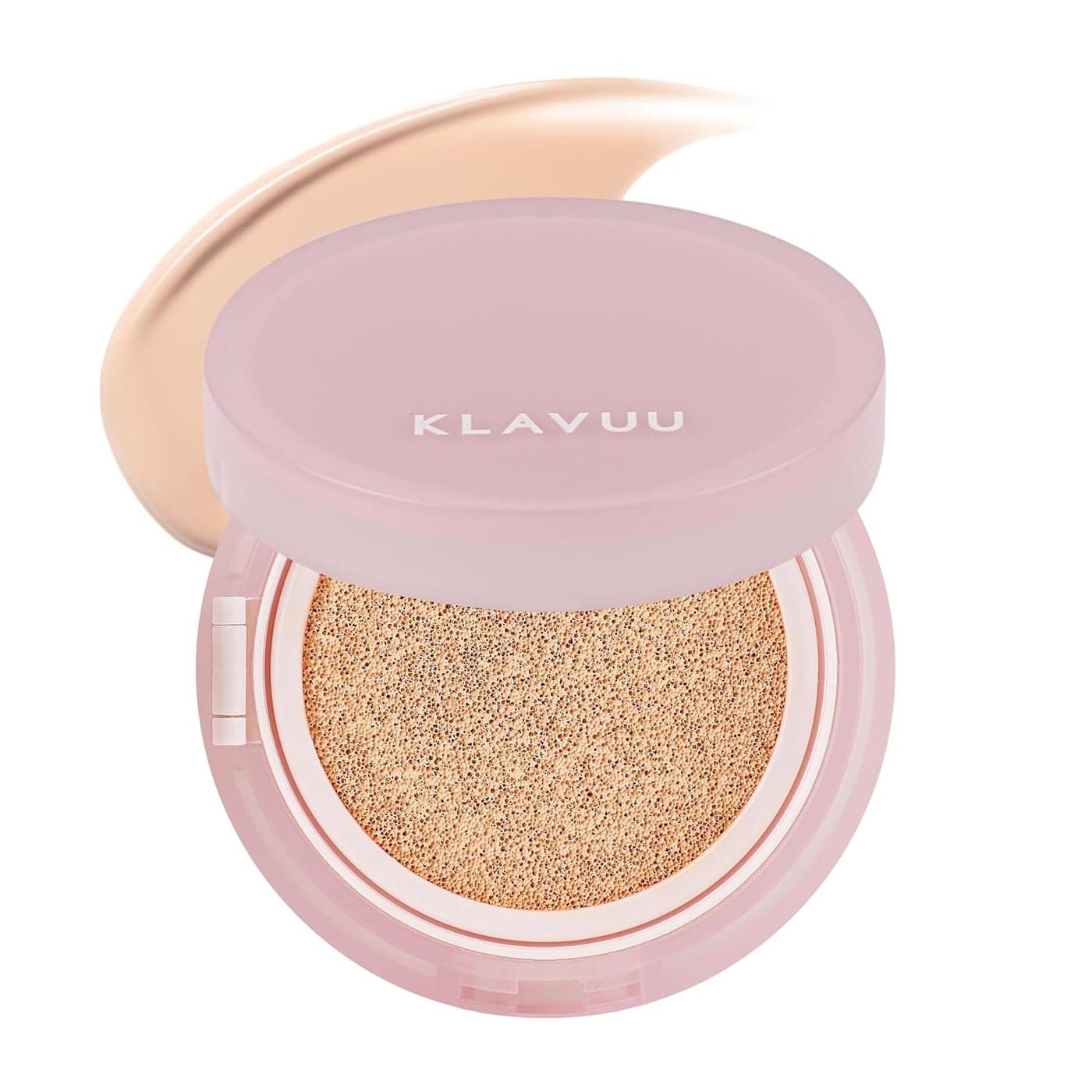 KLAVUU Actress Backstage Boosting Cushion Glow 21 Soft Ivory Korean Cushion Foundation for Dry Skin LongLasting Hydrating Coverage Natural Dewy Glow Smooth Glass Skin Effect No Caking