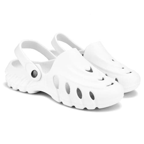 BERSACHE Stylish Clog Sole For Men -White,10 UK
