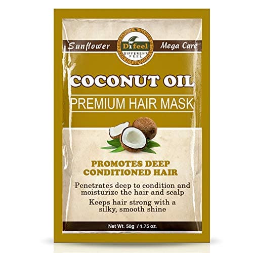 Difeel Premium Deep Conditioning Hair Mask - Coconut Oil 1.75 ounce (6-Pack)