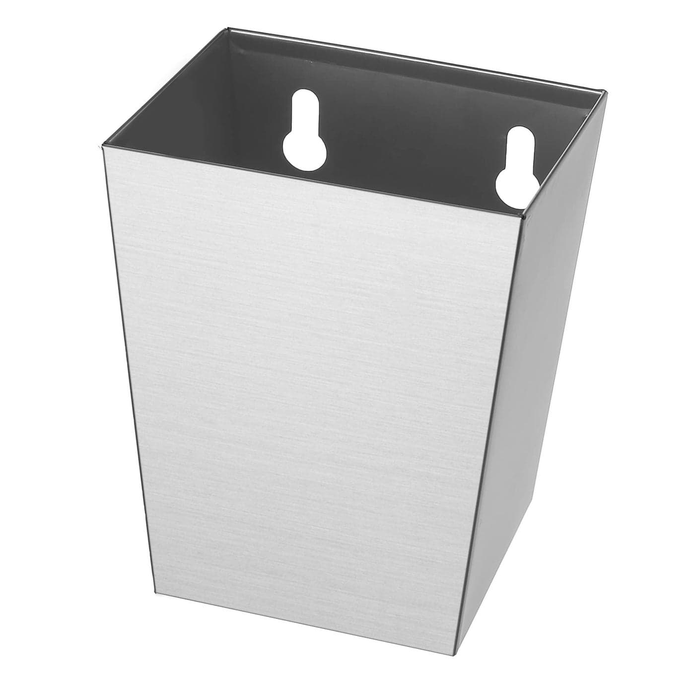 Jumiok Stainless Steel Bottle Cap Catcher Wall Mounted Beer Cap Collector Narrow with Drain Holes Brushed Silver