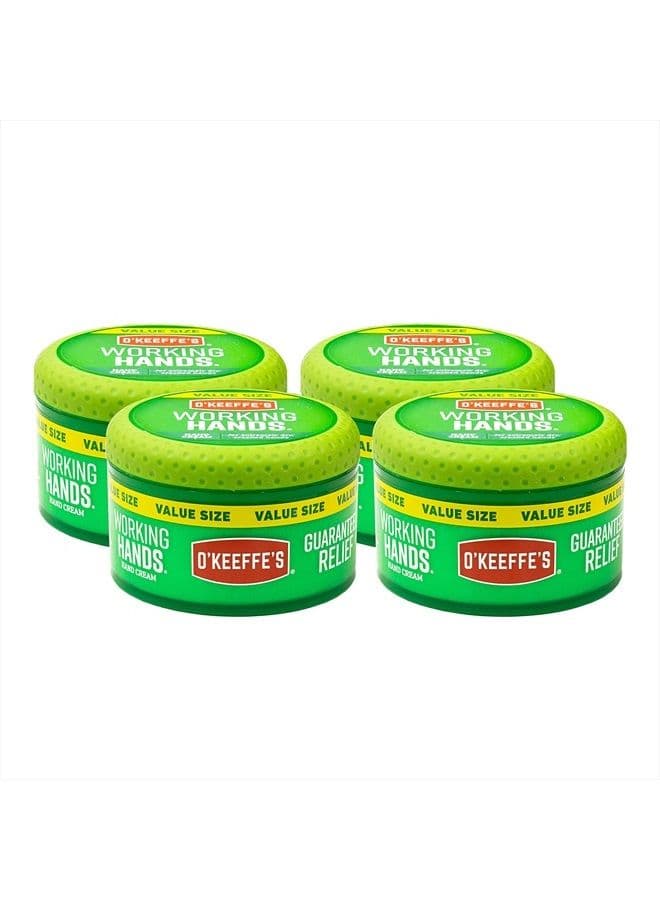 K0680001-4 Working Hands Hand Cream in Jar (4 Pack), 6.8 oz