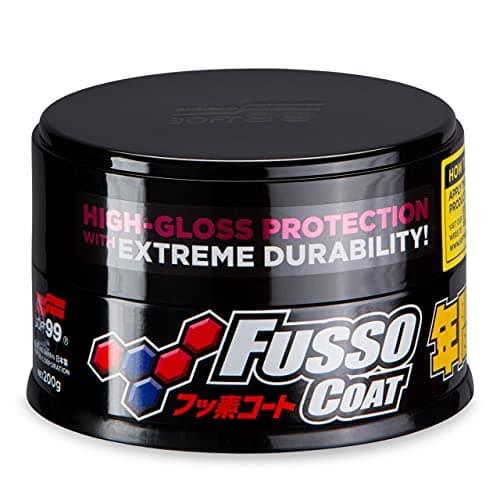 SOFT99 Fusso Coat 12 Months Wax Dark (EU Version) – Synthetic Car Wax for Black, Red, Blue & Dark Color Vehicles – Long-Lasting Hydrophobic Protection