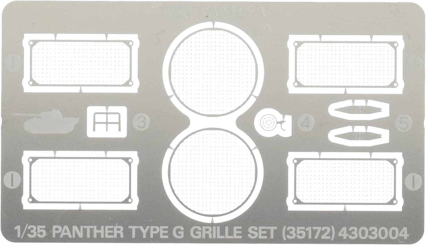 Tamiya 35172 1/35 Panther G Grille Set for Model Building