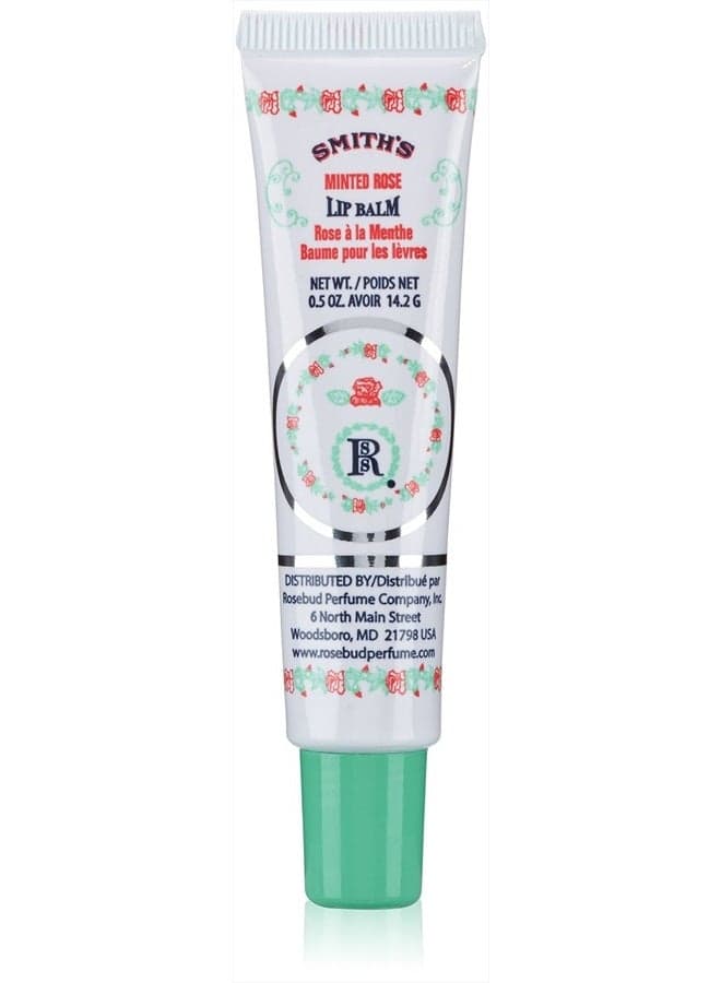 Smith's Rosebud Perfume Co. Minted Rose Lip Balm in a Tube .5 oz