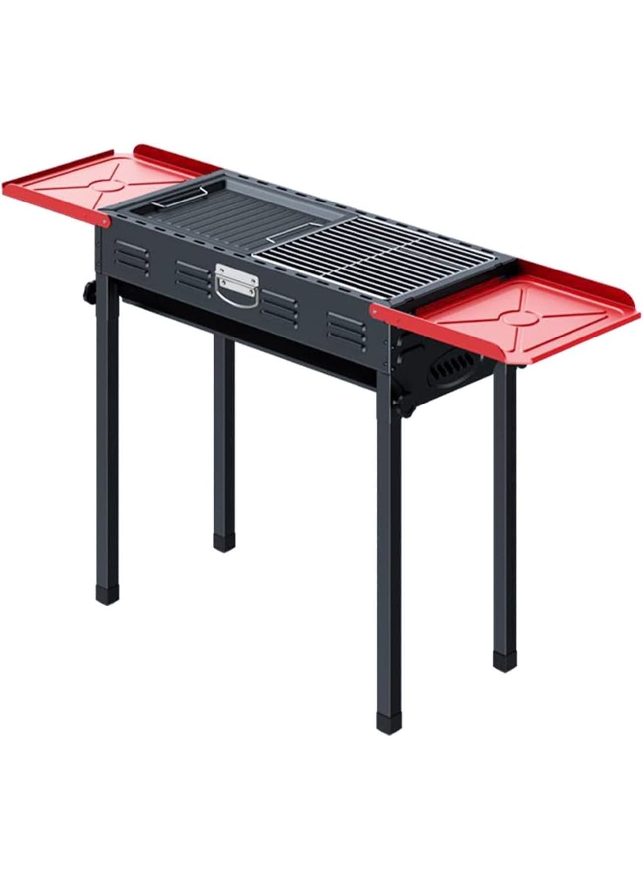 Portable Foldable Metal BBQ Grill – Perfect for Camping, Beach, and Outdoor Events