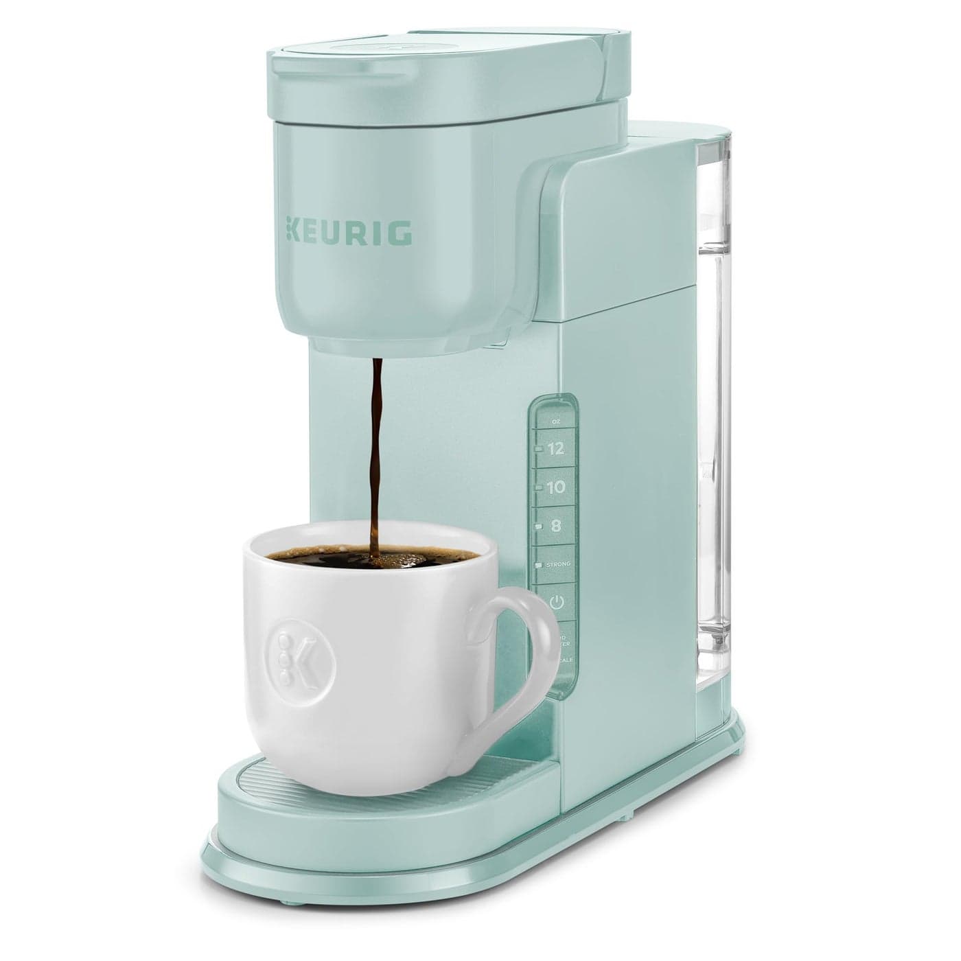 Keurig KExpress Single Serve KCup Pod Coffee Maker 3 Brew Sizes Strong Button Feature 42oz Removable Reservoir Mint