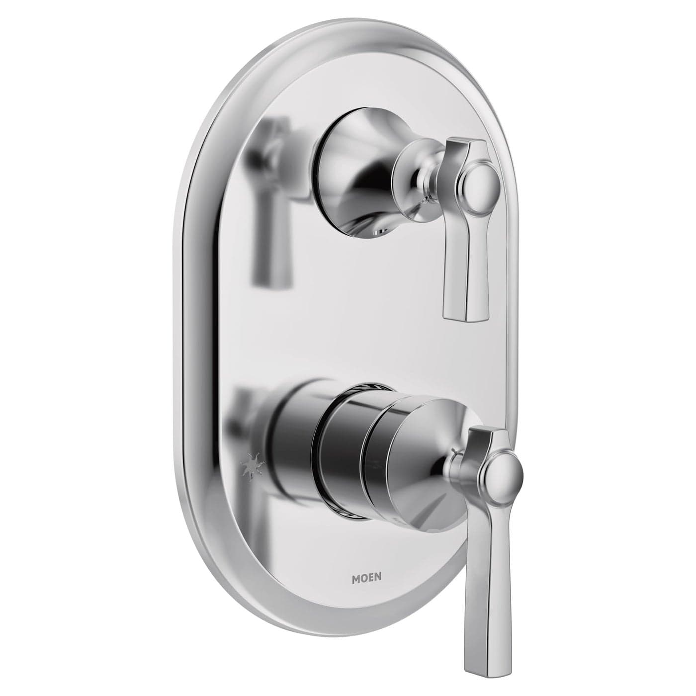 Moen UTS2411 Flara MCORE 3Series 2Handle Shower Trim with Integrated Transfer Valve Valve Required Chrome