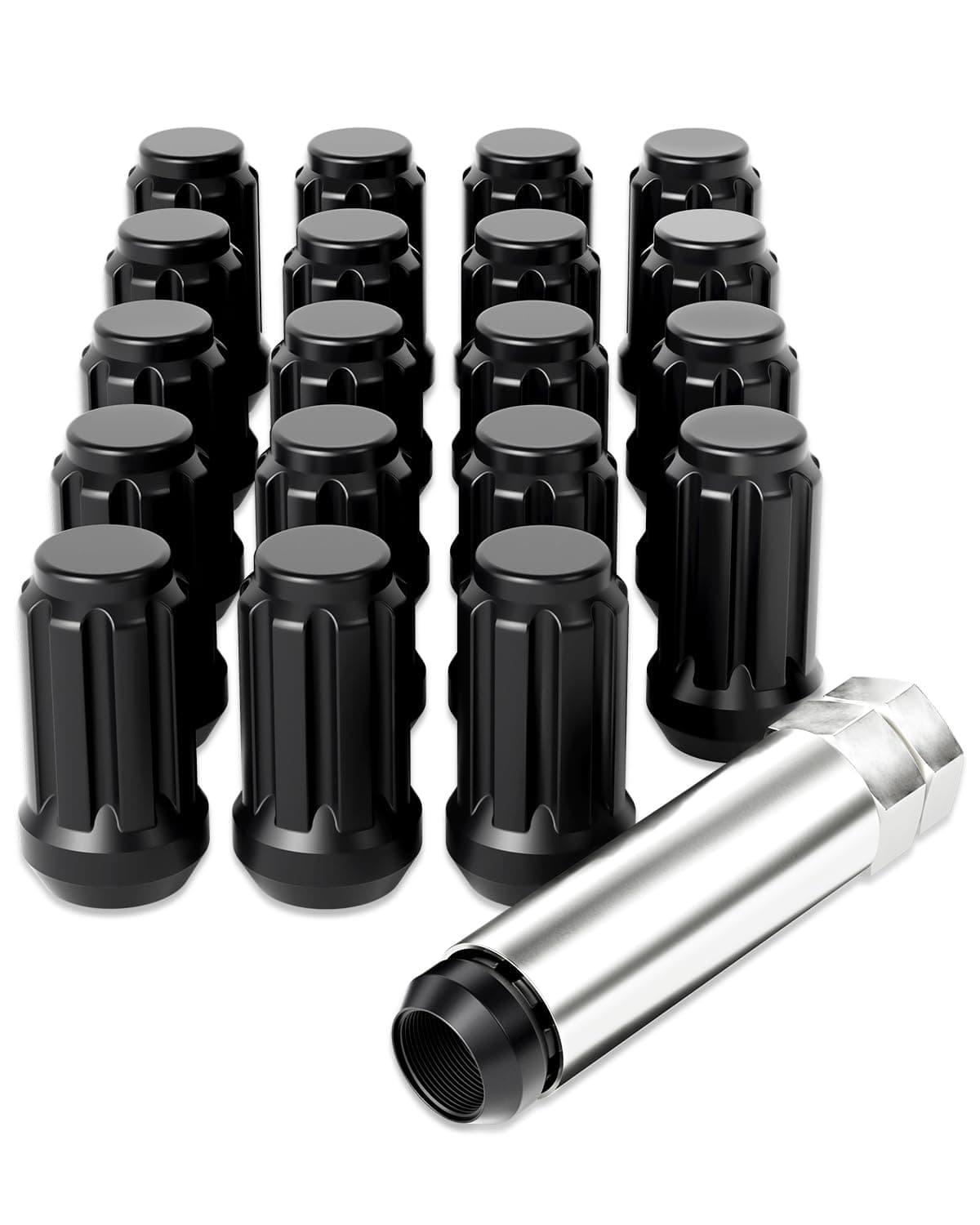 Orion Motor Tech M12x15 Lug Nuts12x15mm Wheel Lug Nuts Compatible with Toyota Camry Corolla Highlander RAV4 Tacoma Honda Accord CRV Civic Fit Ford Escape Focus Fusion and More Set of 20