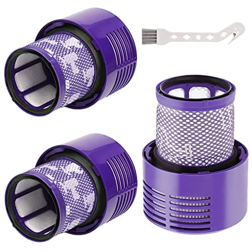 3 Pack V10 Filters Replacement Parts Compatible with Dyson V10 Cyclone Series, Cyclone V10 Absolute, Cyclone V10 Animal, V10 Total Clean, SV12, Replace Part No. 969082-01