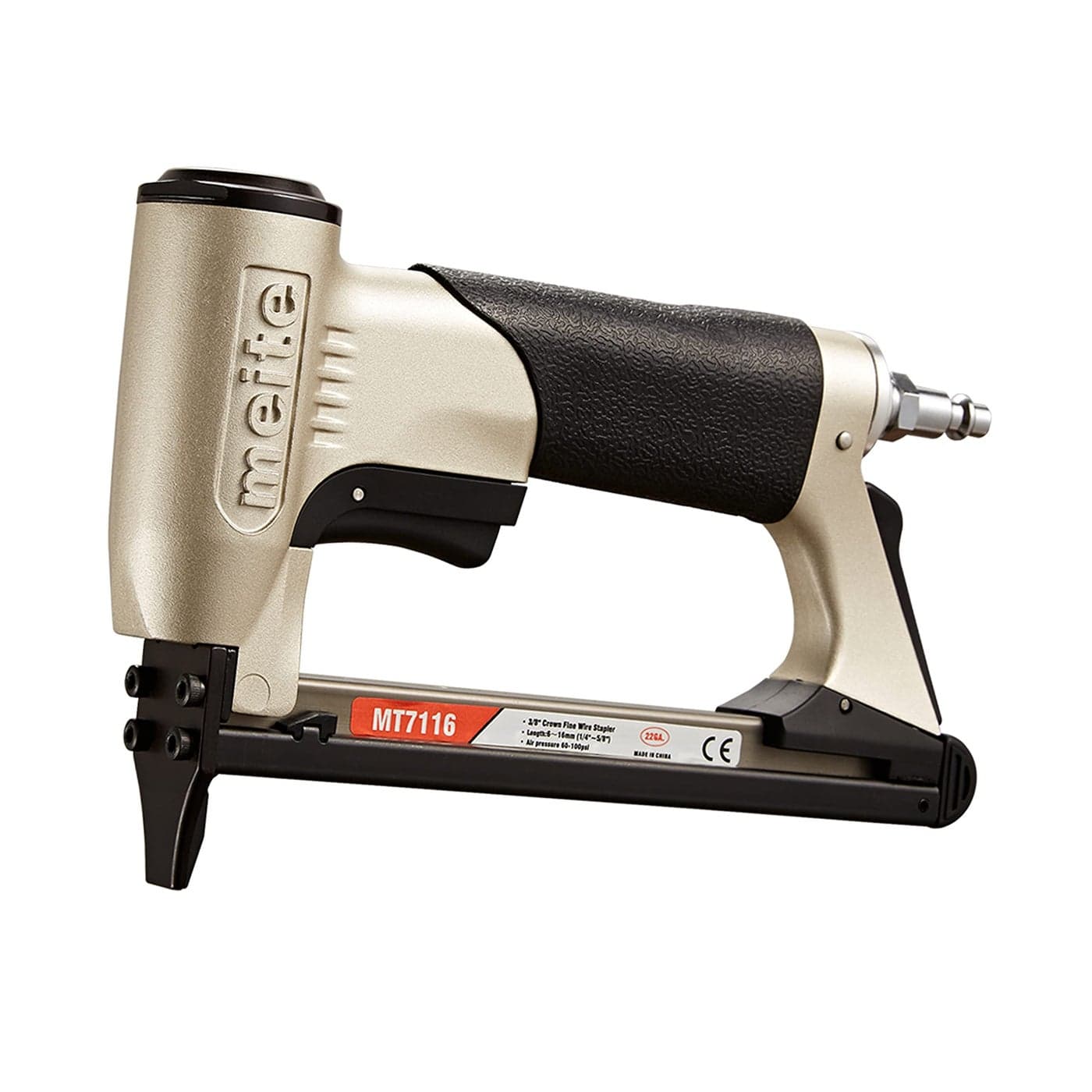 meite MT7116 Pneumatic Staple Gun 22 Gauge 71 Series 38Inch Crown 14Inch to 58Inch Length Air Upholstery Stapler Gun