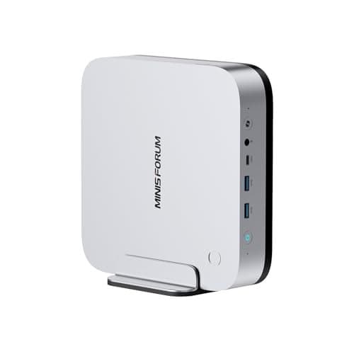 MINISFORUM AI X1 Pro-370 Mini PC AMD Ryzen AI 9 HX 370(12C/24T) 32GB DDR5 1TB SSD Desktop Computer, HDMI|DP|2xUSB4 Output, 2xRJ45 Port, WiFi7, BT5.4, AMD Radeon 890M Graphics, Copilot Support AI PC