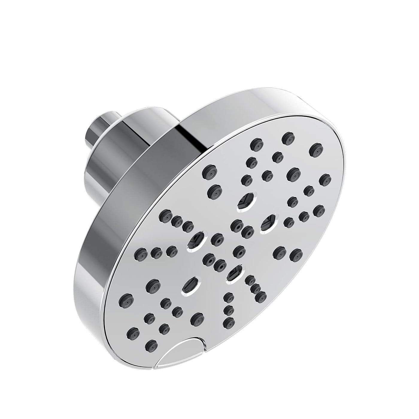 DELTA FAUCET | 6” Contemporary Multi- Function (5-Setting) Touch-Clean H2Okinetic Shower Head| H2Okinetic technology with Pause functionality (Polished Chrome) | 52668