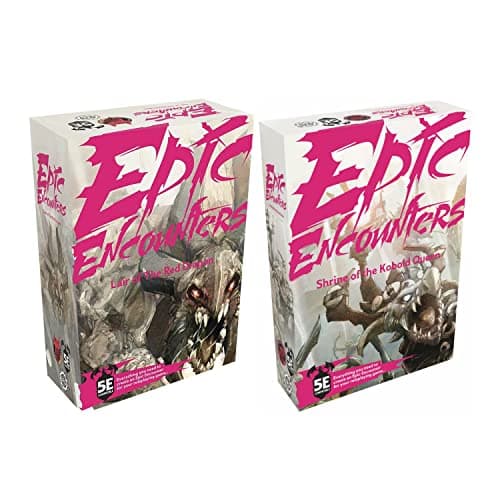 Steamforged Games Epic Encounters Lair of The Red Dragon and Shrine of The Kobold Queen Bundle 2 Items