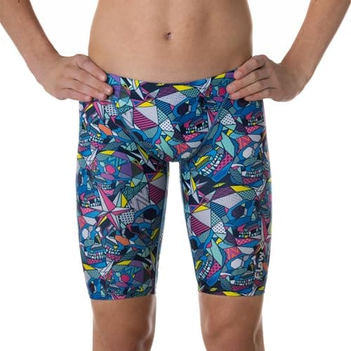 Flow Funky Swim Jammers - Size 24 to 30 Swimming Jammer Shorts for Boys in Eight Radical Swimsuit Designs (Glow Skulls 21)