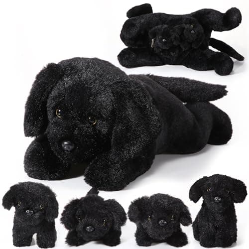 Skylety 5 Pcs Dog Stuffed Animal Puppy Stuffed with Babies Inside 1 Big Mommy with 4 Mini Baby Cute Soft Toy for Children Birthday Party Adopt a Puppy FavorLabrador