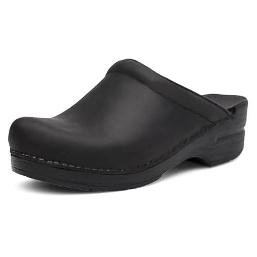 Dansko Women's Sonja Black Oiled Mule 11.5-12 M US