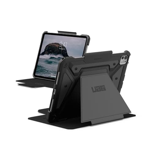Urban Armor Gear UAG Designed for iPad Pro 11" (6th / 5th Gen, M5/M4) (A3357, A3358, A3359) Case, Metropolis SE Rugged Protection Cover with Adjustable Stand and Pencil Holder - Black